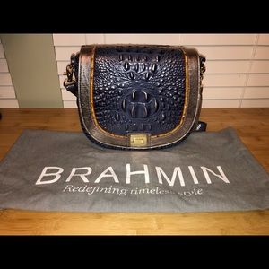 Brahmin Sonny Andesite Lucca Crossbody/Dust Bag